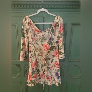 Colorful off the shoulder dress from Express!  Wonderful quality and condition!